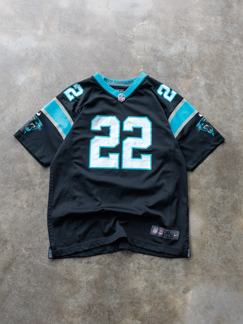 Black Nike Christian McCaffrey Carolina Panthers NFL Jersey (18-20Y)