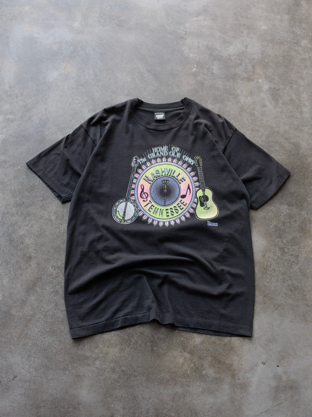 Vintage 90s Black Nashville Tennessee Grand Ole Opry Tee (XL)