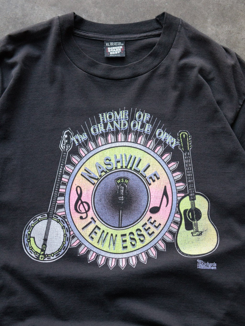 Vintage 90s Black Nashville Tennessee Grand Ole Opry Tee (XL)