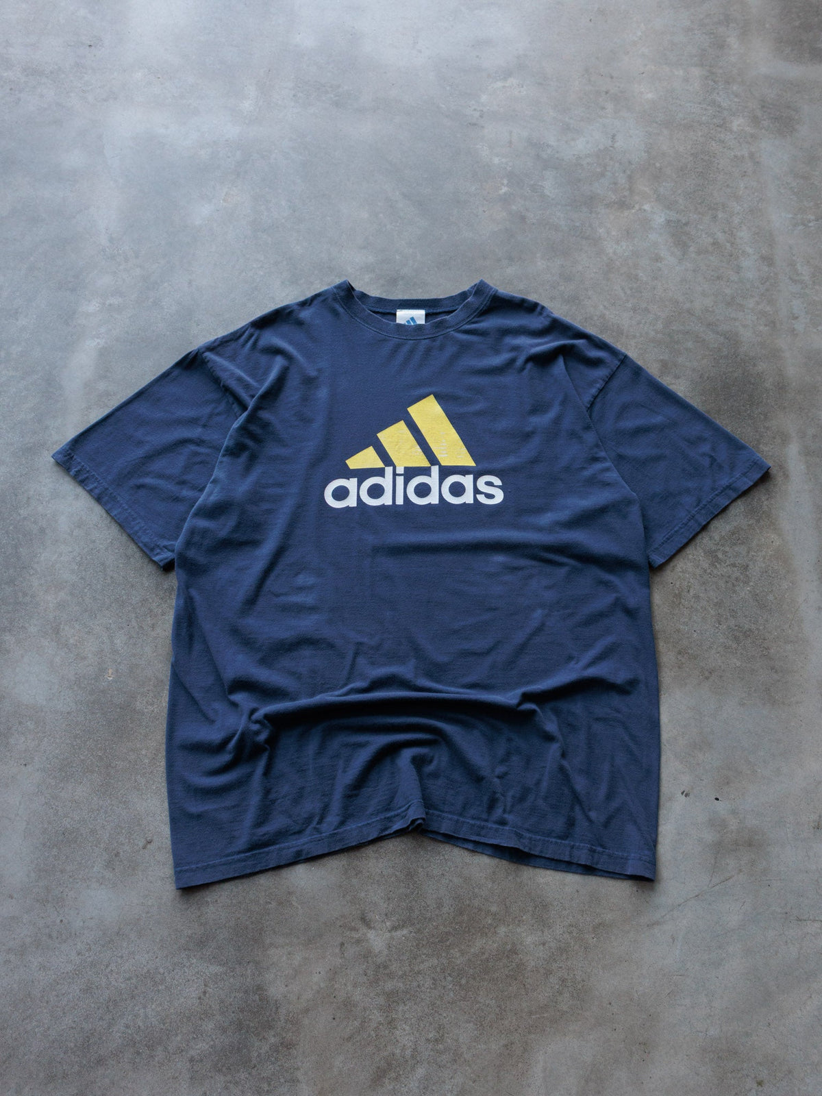 Vintage 00s Navy Adidas Logo Tee (XL)