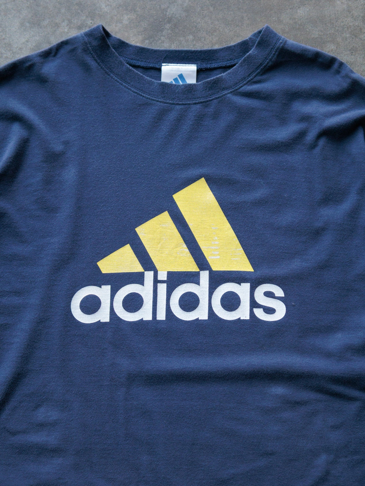 Vintage 00s Navy Adidas Logo Tee (XL)