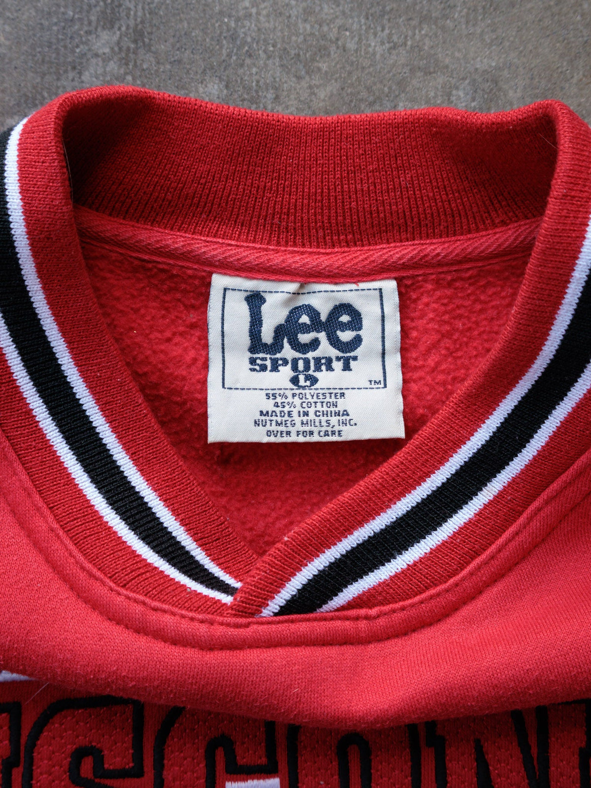 Vintage 90s Red Wisconsin Badgers Lee Sport Sweatshirt (L)
