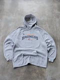 Vintage Grey Denver Broncos Hoodie (L)