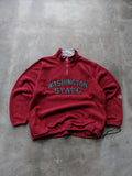 Vintage 90s Red Champion Washington State Fleece Quarter Zip (2XL)