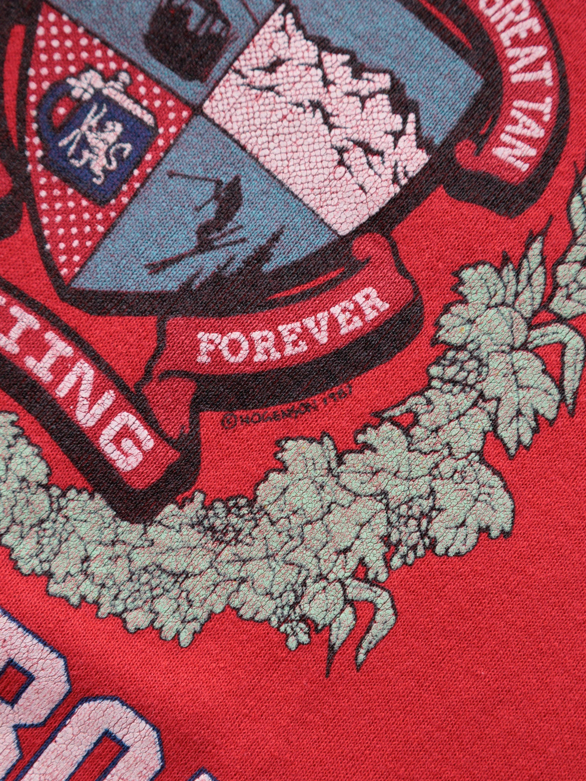 Vintage 1987 Red University Steamboat Skiing Sweatshirt (XL)