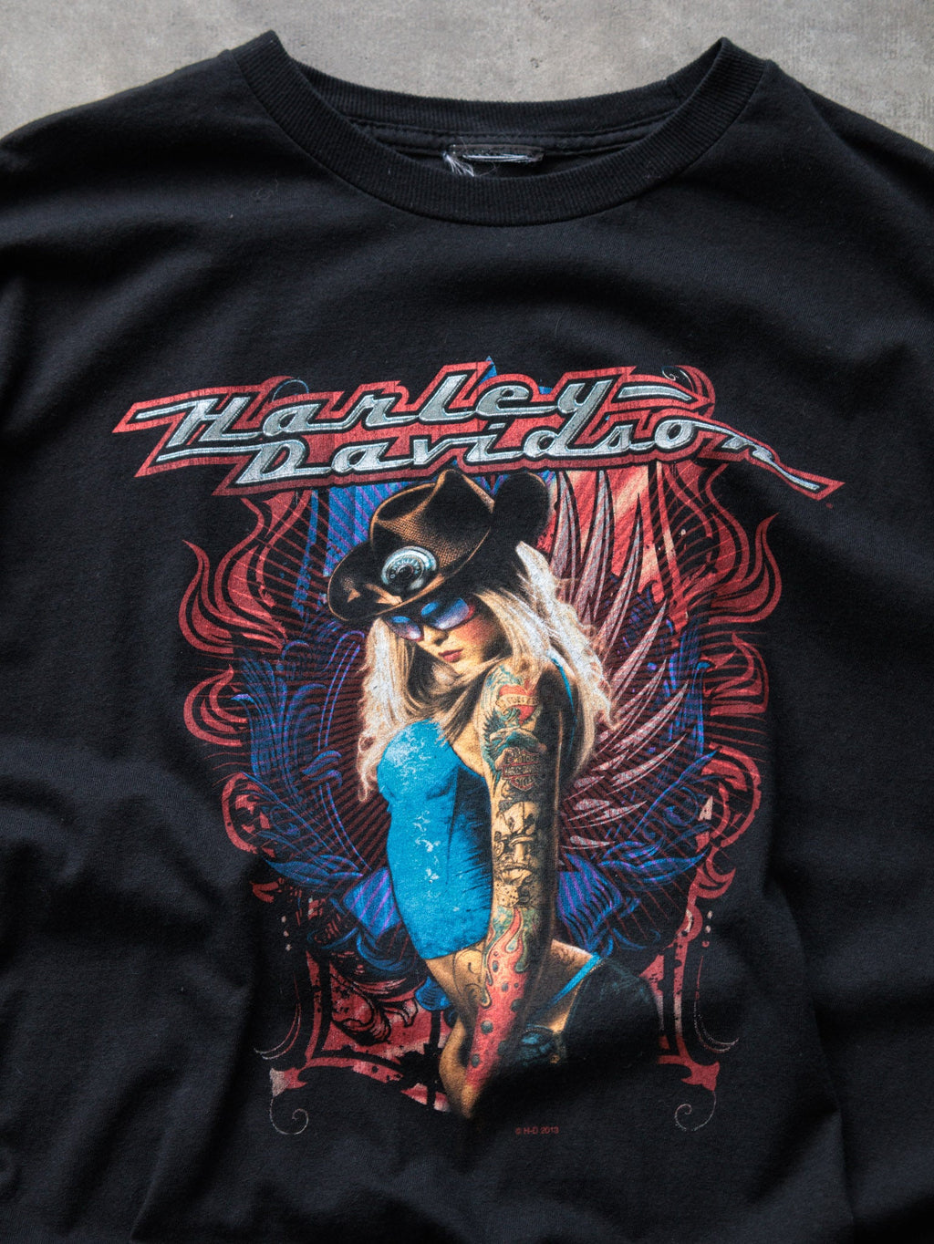 Vintage 2013 Black Harley-Davidson Johnstown PA Tee (2XL)