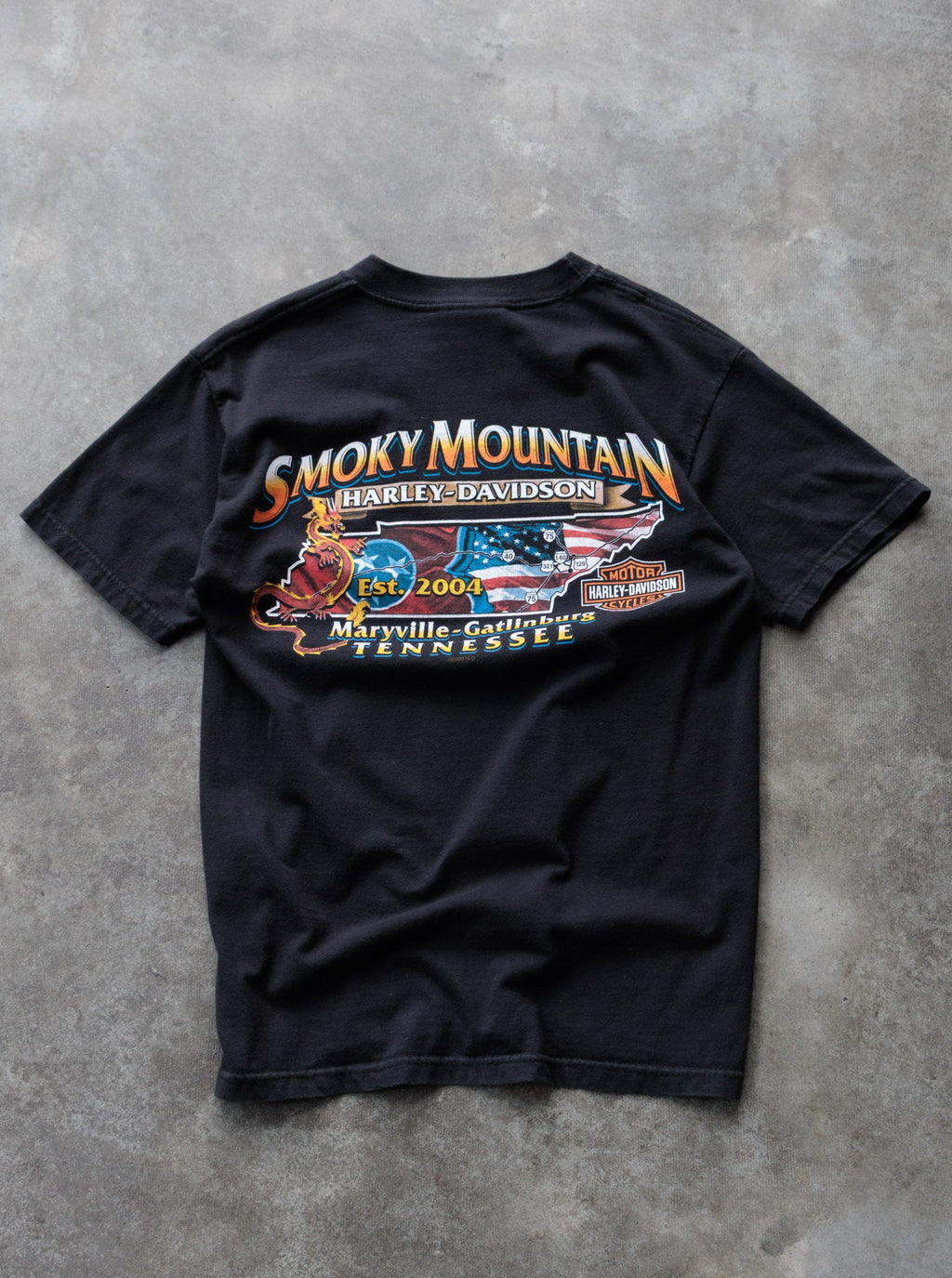 Vintage 2005 Harley-Davidson Maryville-Gatlinburg Tennessee Tee (S)