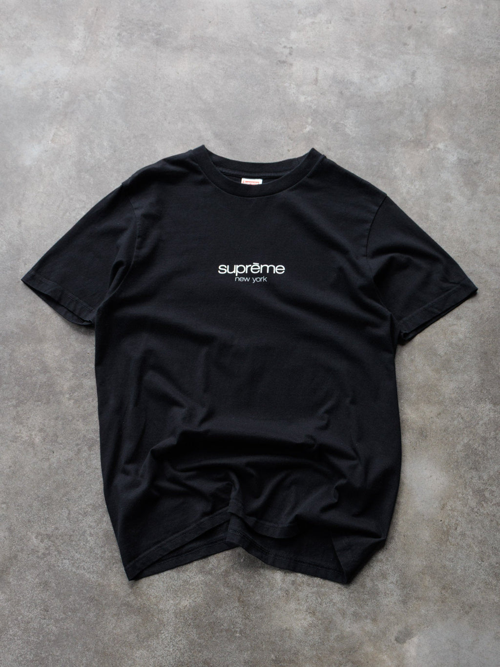Black Supreme New York Logo Tee (S)