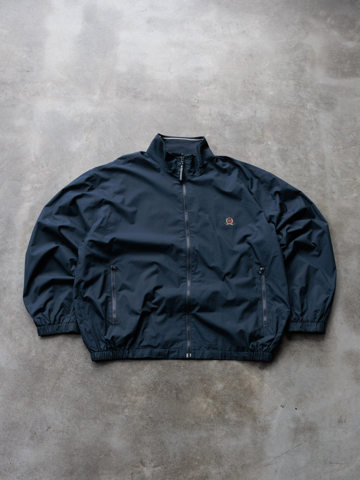 Vintage 90s Navy Tommy Hilfiger Golf Windbreaker (2XL)