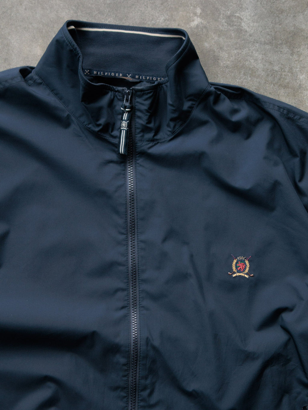 Vintage 90s Navy Tommy Hilfiger Golf Windbreaker (2XL)