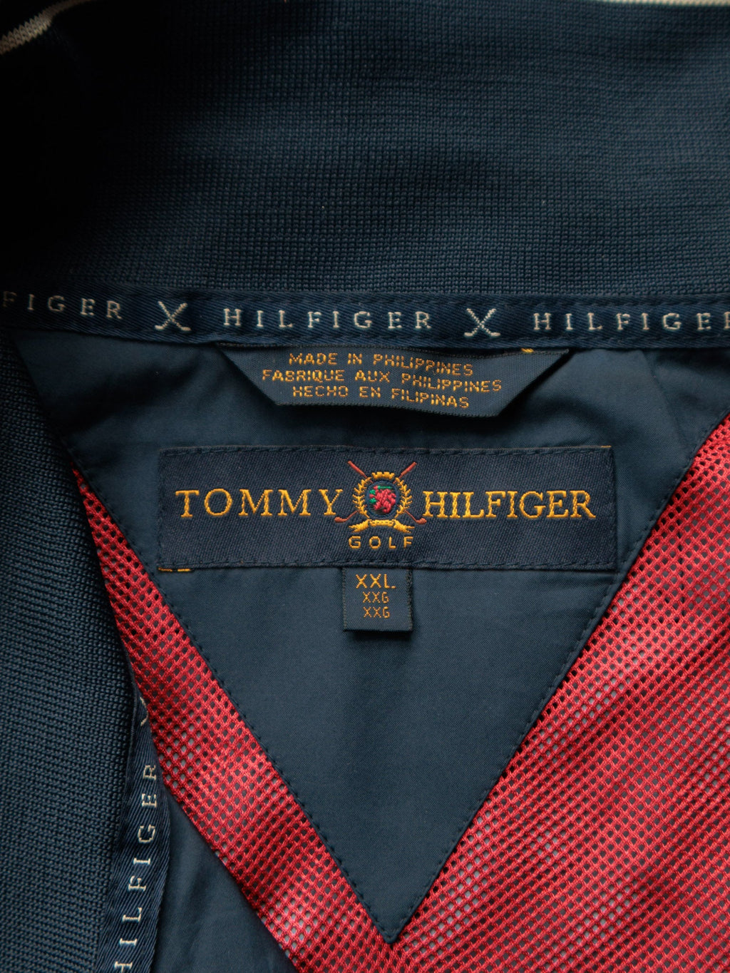 Vintage 90s Navy Tommy Hilfiger Golf Windbreaker (2XL)