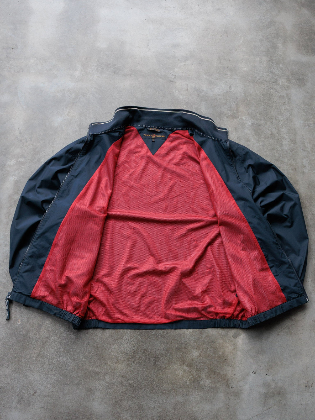 Vintage 90s Navy Tommy Hilfiger Golf Windbreaker (2XL)