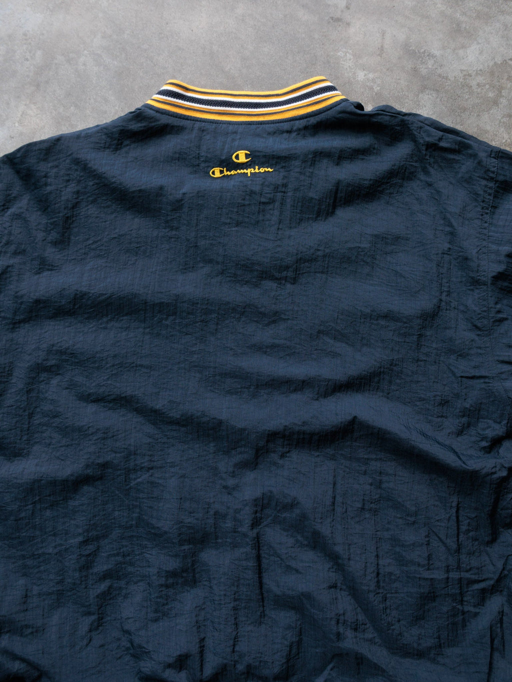 Vintage 90s Navy Champion Notre Dame Windbreaker (L)