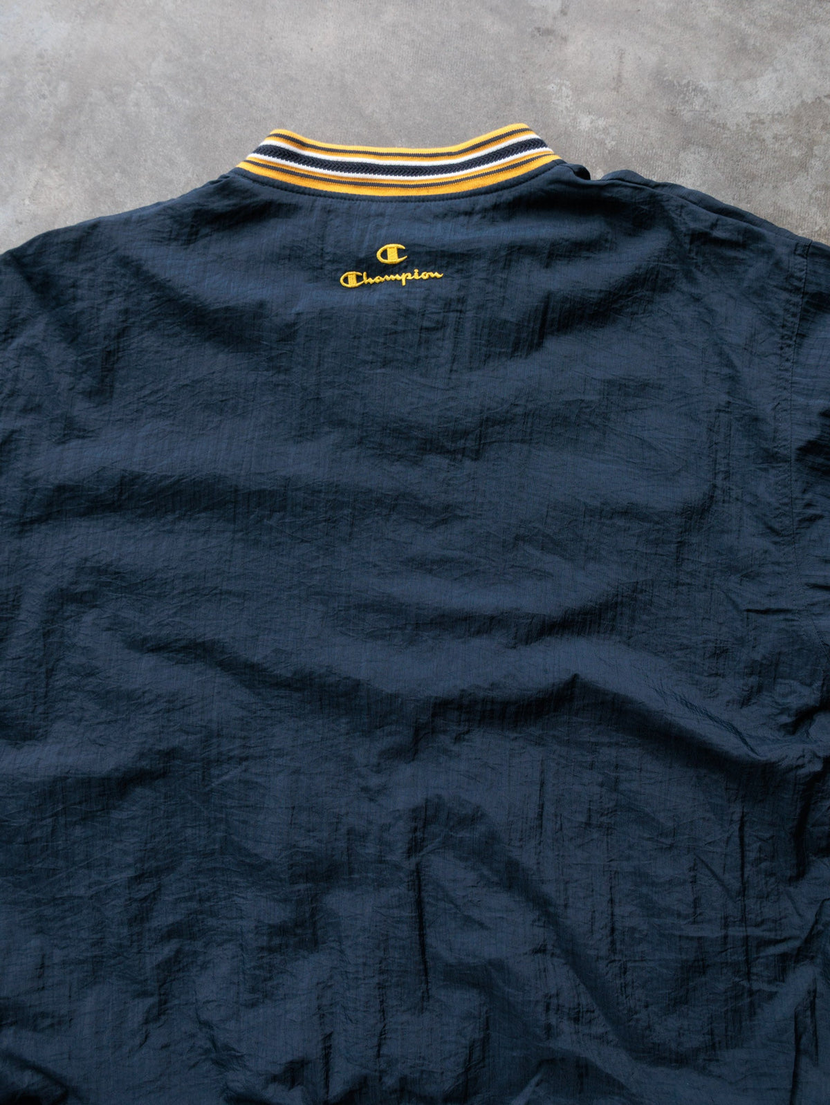 Vintage 90s Navy Champion Notre Dame Windbreaker (L)