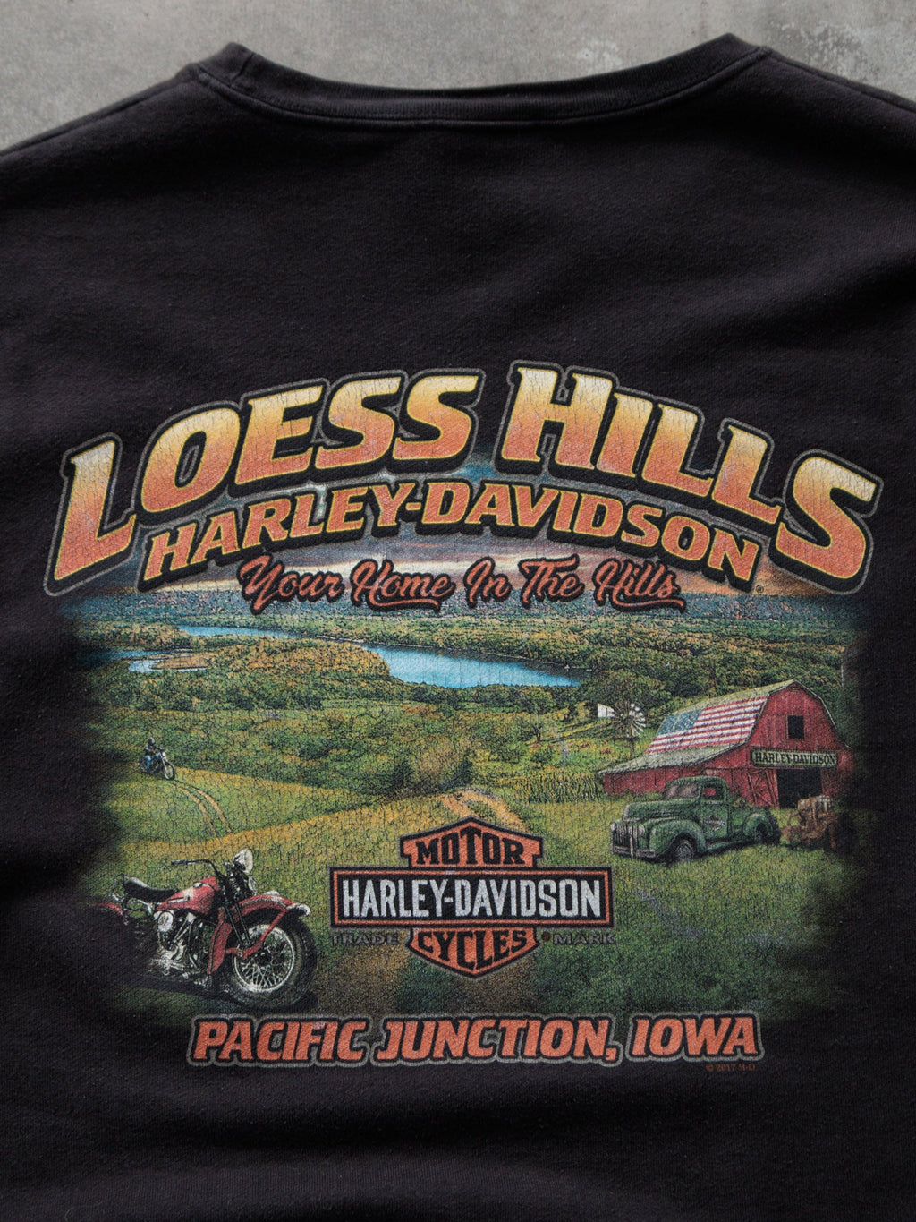 Black Harley-Davidson Pacific Junction Iowa Sweatshirt (XL)