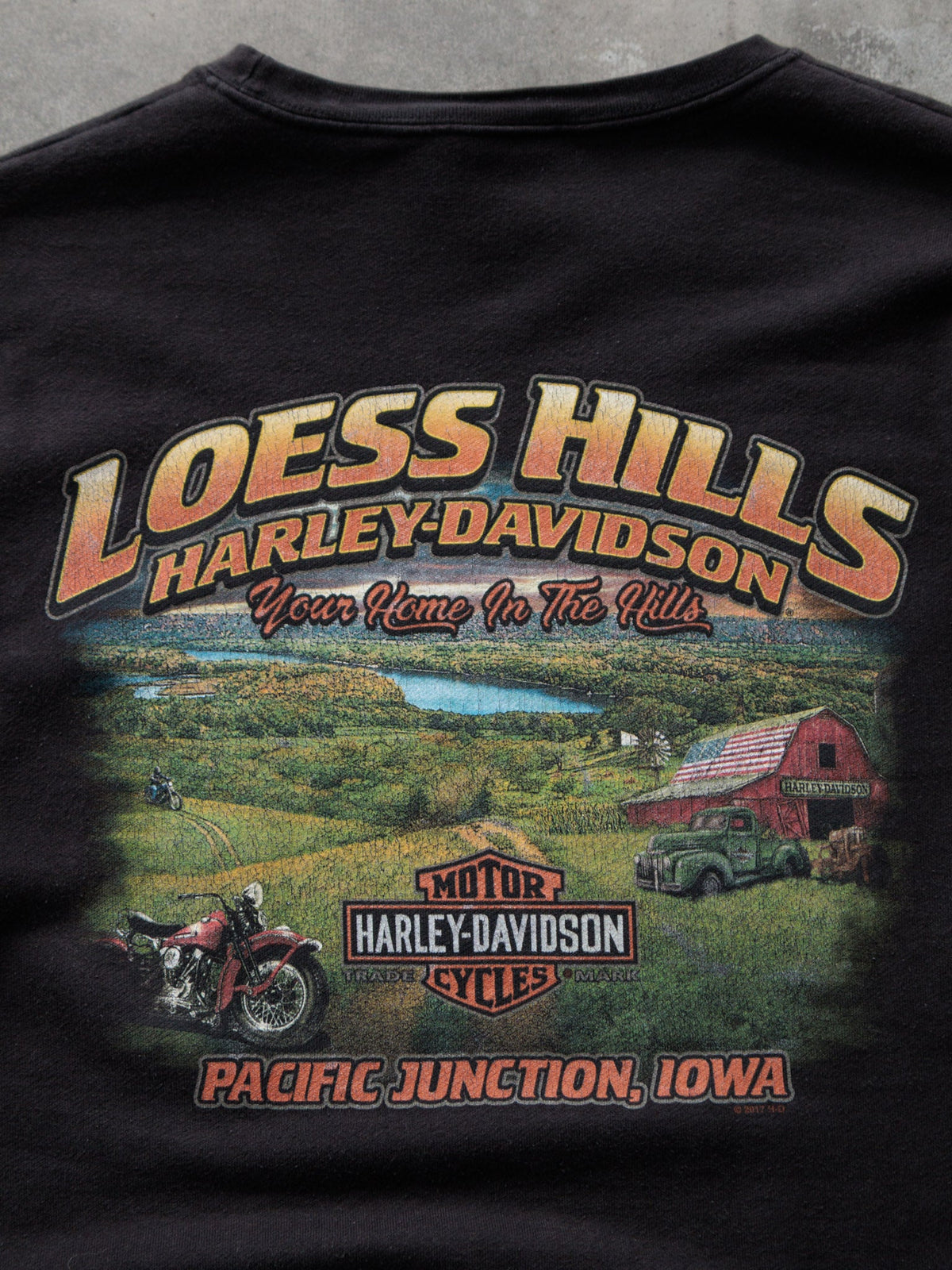 Black Harley-Davidson Pacific Junction Iowa Sweatshirt (XL)
