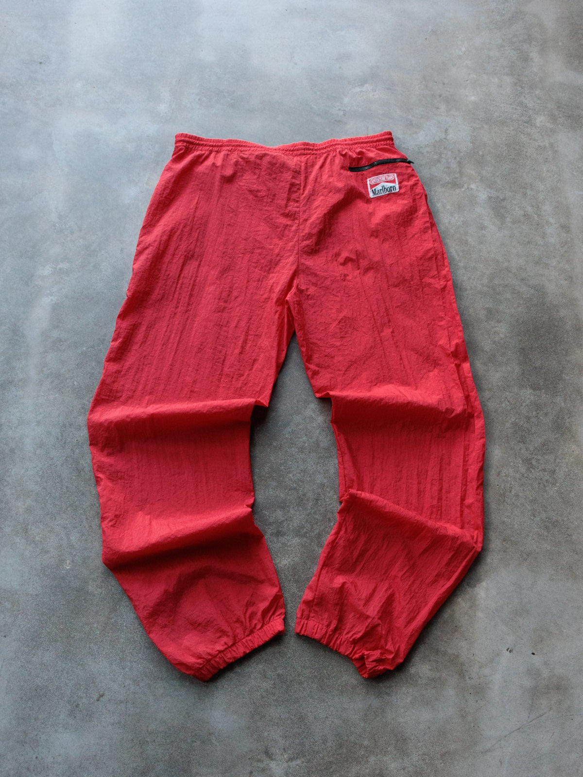 Vintage 90s Red Marlboro Adventure Team Track Pants (L)