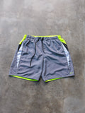 Vintage Grey & Neon Nike Swim Shorts (XL)