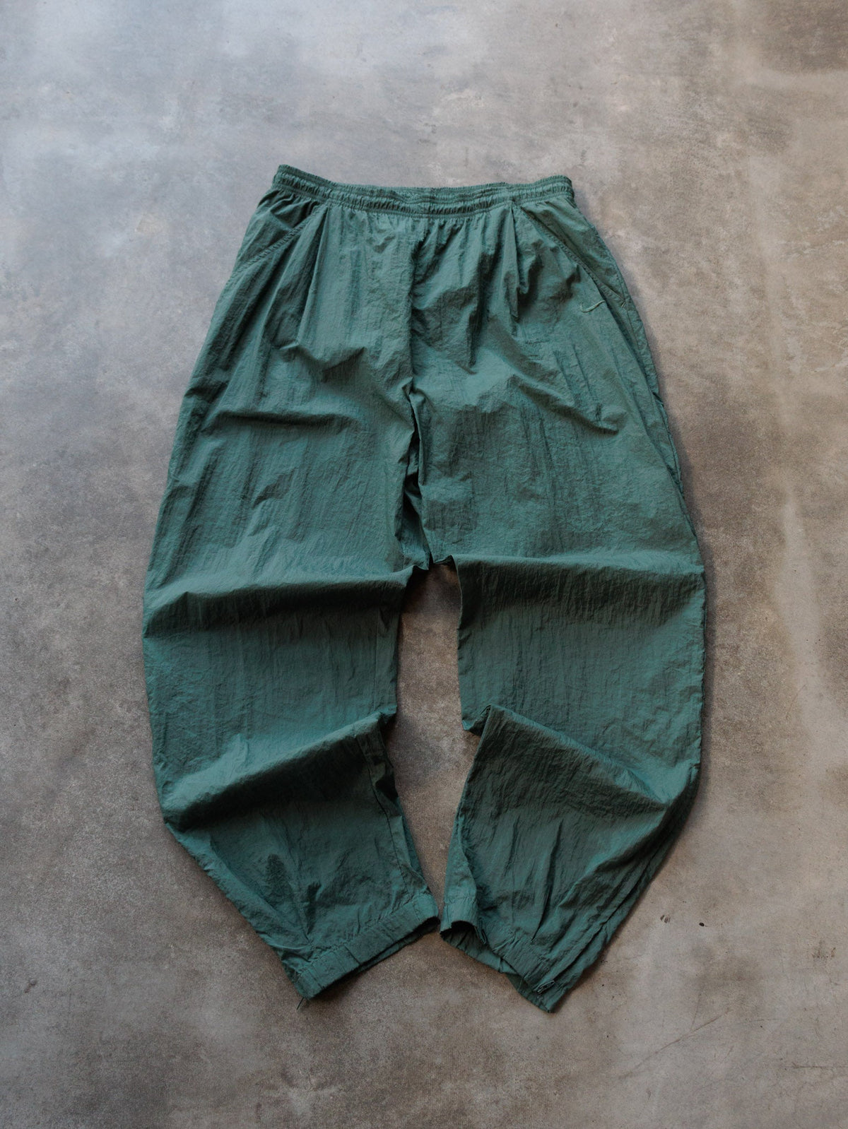 Vintage 00s Green Nike Track Pants (XL)