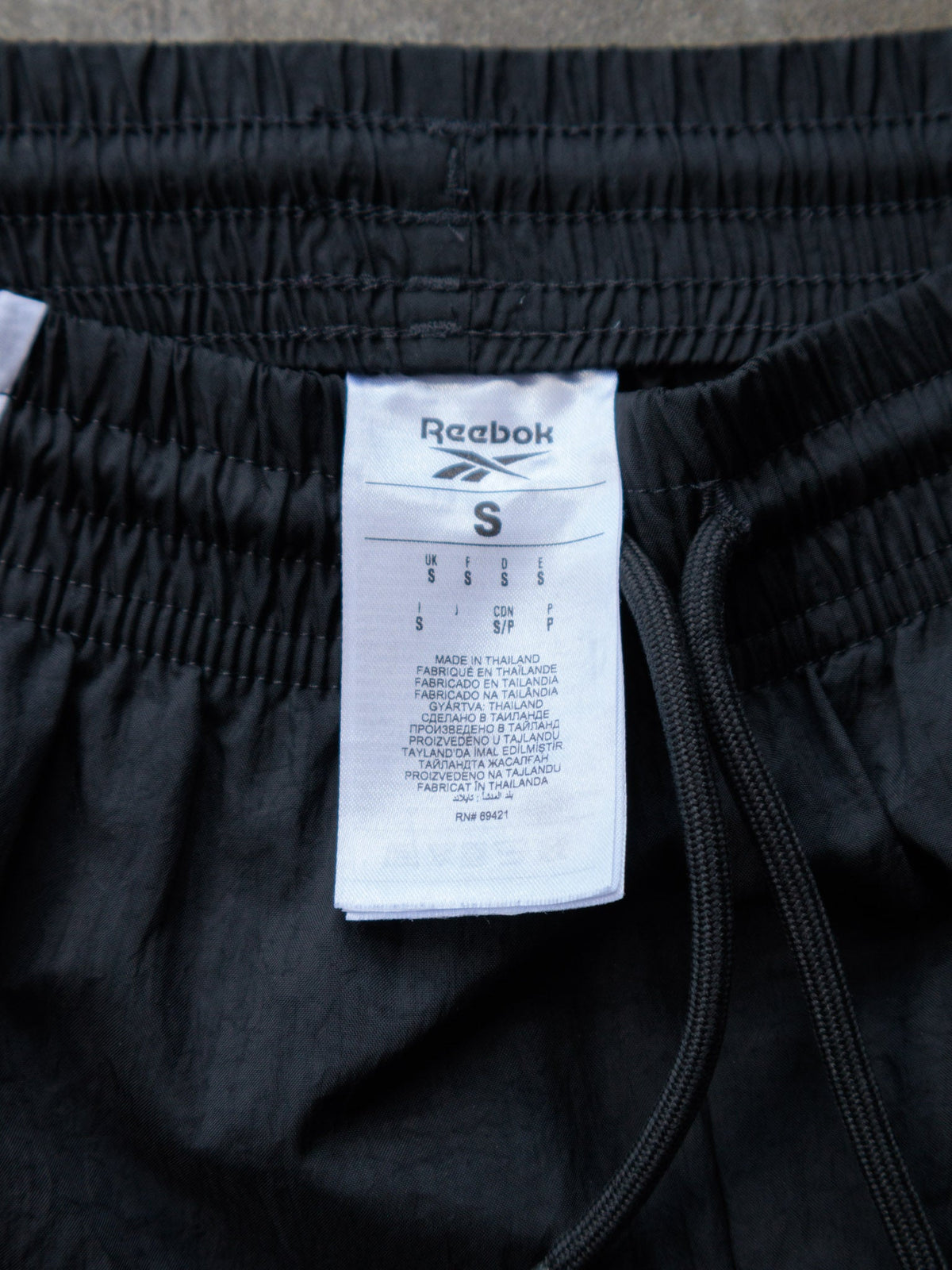 Vintage Black Reebok Colourblock Track Pants (S)