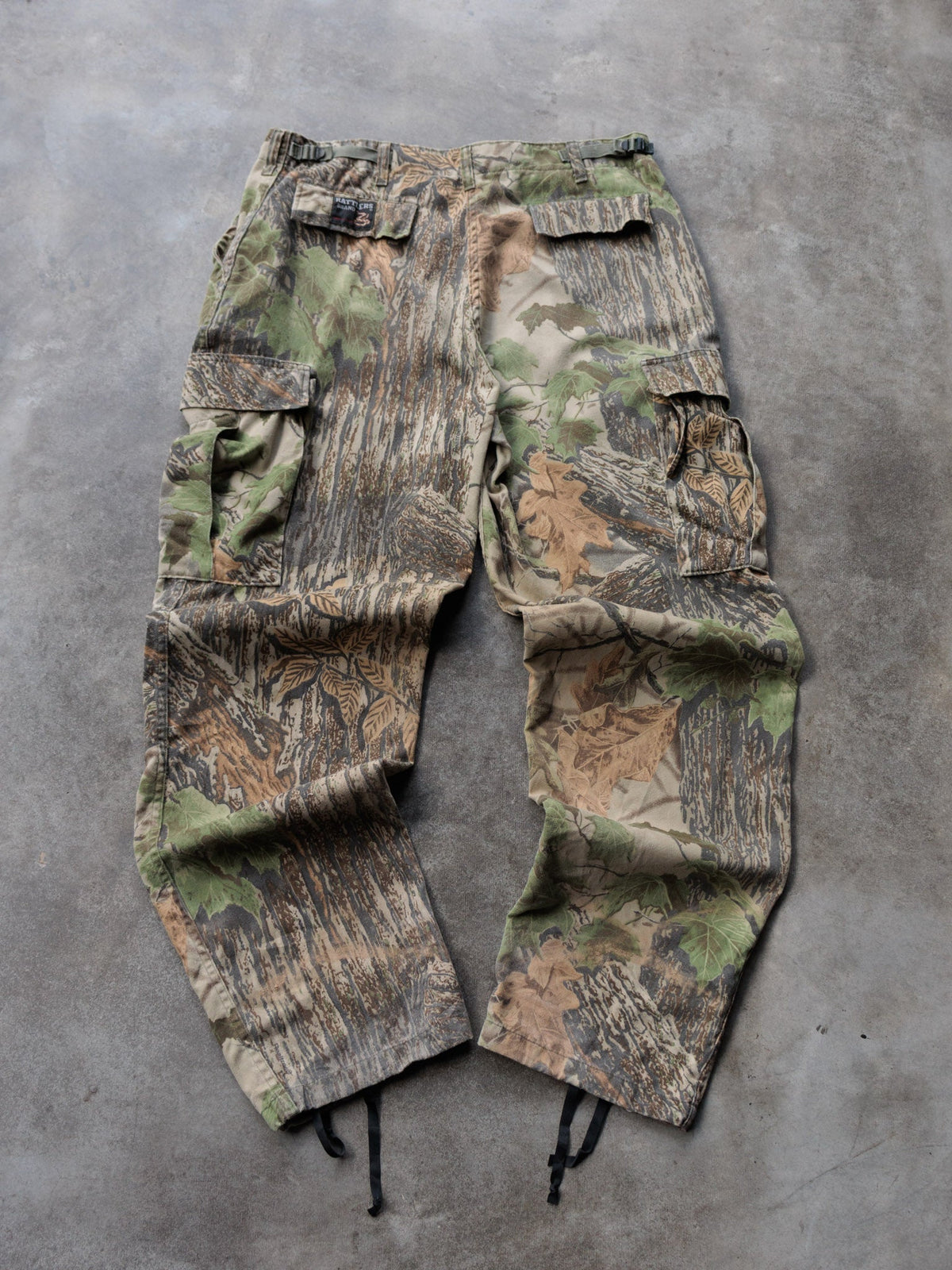 Vintage Green Realtree Camo Rattlers Brand Cargo Pants (W38)