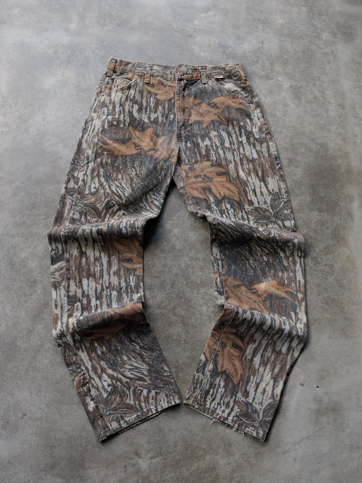 Vintage 90s Brown Realtree Camo Duxbak Pants (W34)