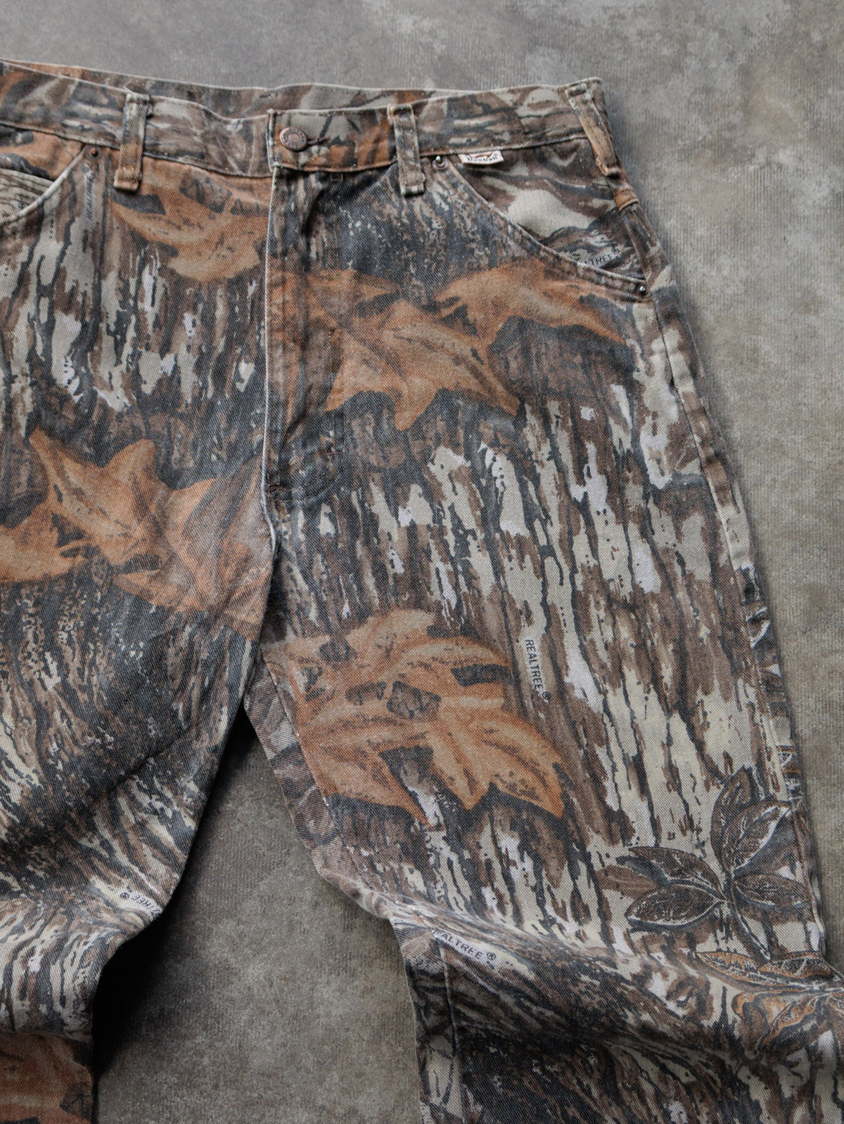 Vintage 90s Brown Realtree Camo Duxbak Pants (W34)