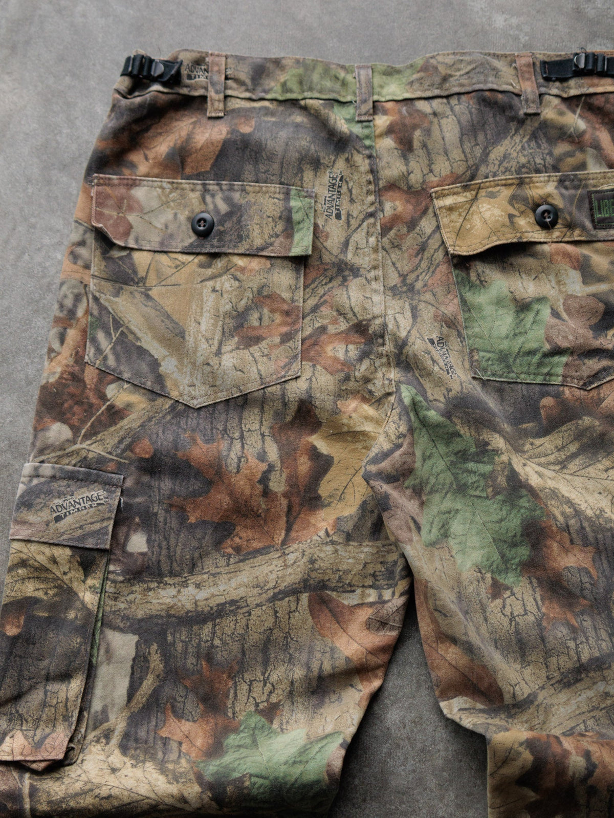 Vintage 90s Brown Advantage Timber Camo Liberty Cargo Pants (M)