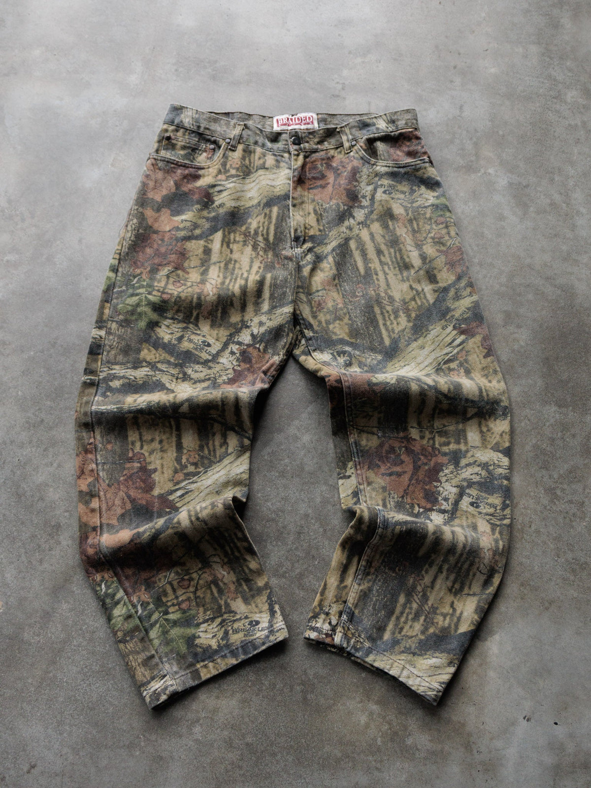 Vintage Brown Mossy Oak Break-Up Camo Pants (W36)