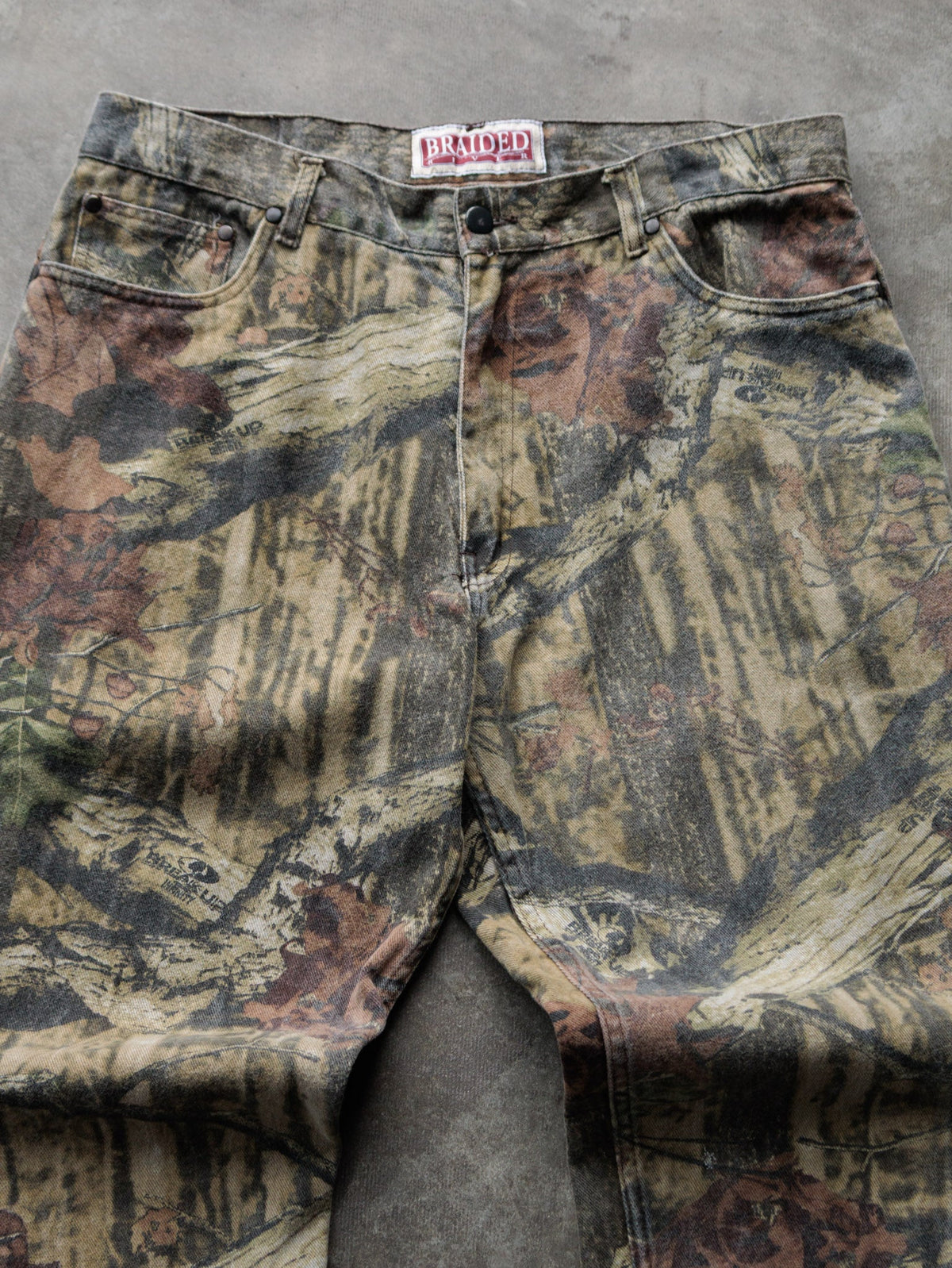 Vintage Brown Mossy Oak Break-Up Camo Pants (W36)