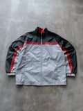 Vintage 90s Grey Colourblock Adidas Windbreaker (L)