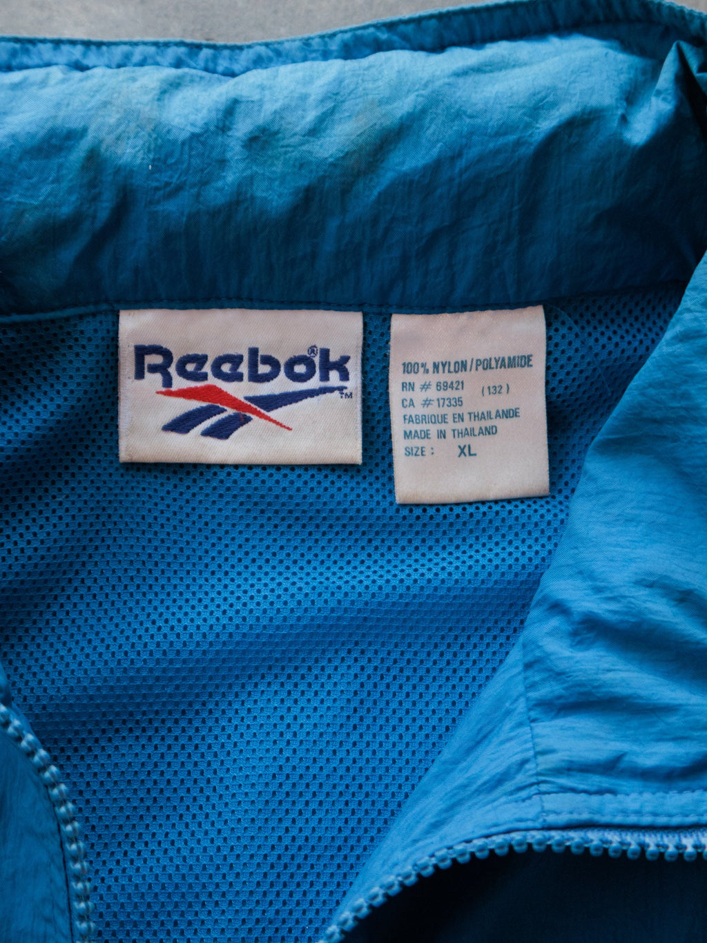 Vintage 90s Blue Reebok Windbreaker (XL)