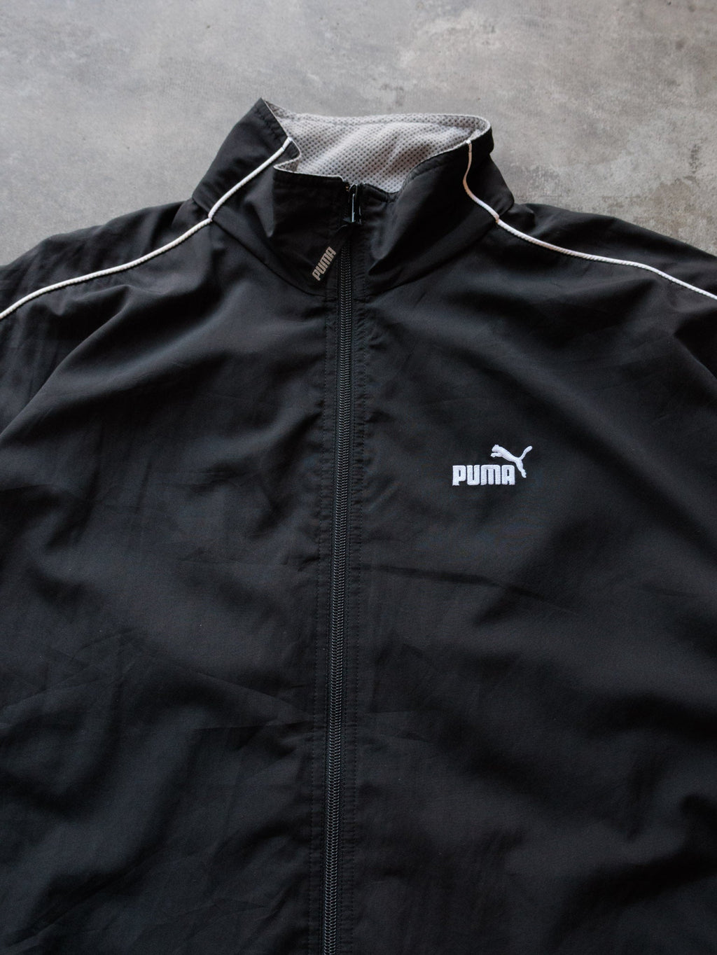 Vintage 00s Black Puma Windbreaker (L)