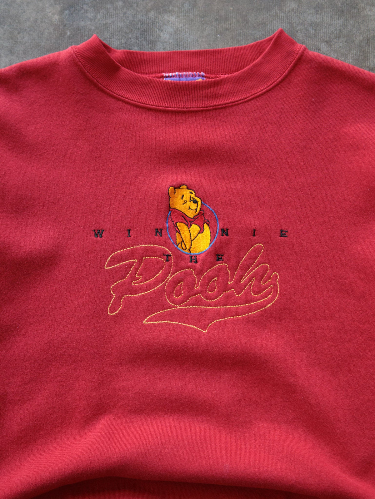 Vintage 90s Red Winnie The Pooh Sweatshirt (L)