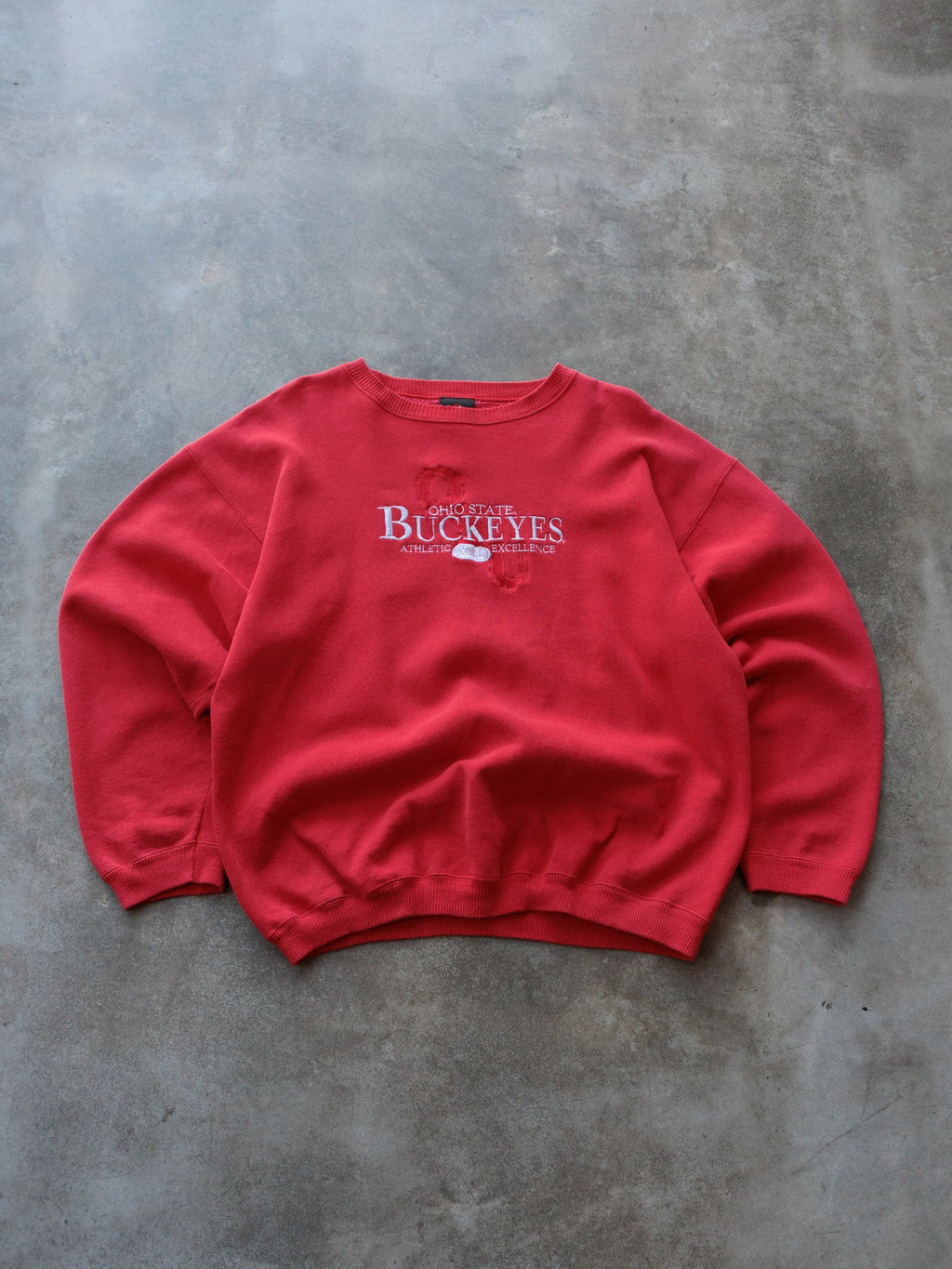 Vintage 90s Red Ohio State Buckeyes Sweatshirt (L)