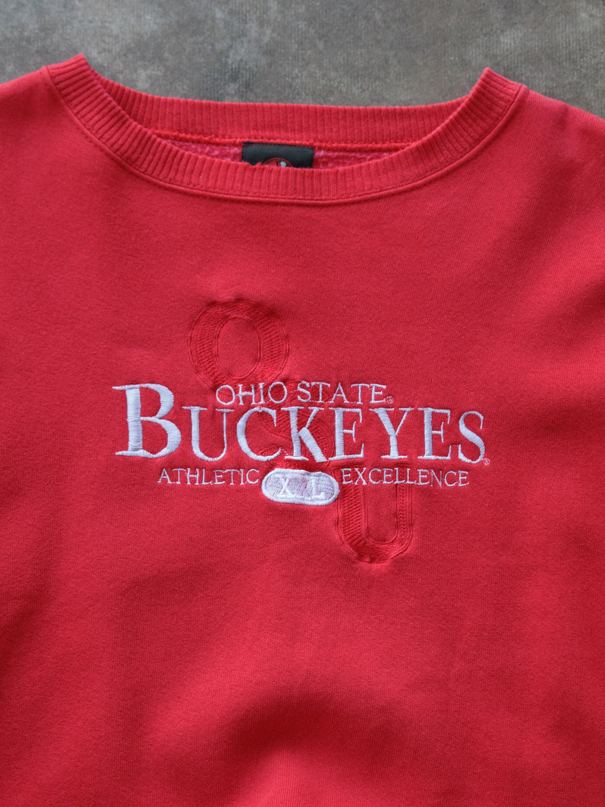 Vintage 90s Red Ohio State Buckeyes Sweatshirt (L)