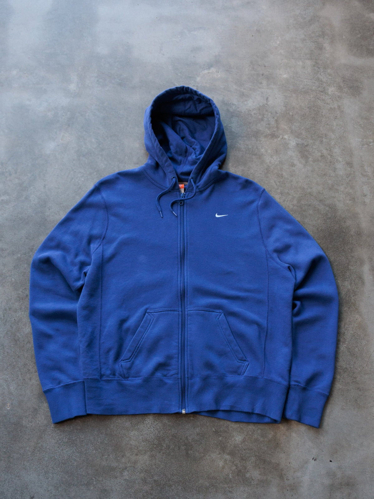 Vintage 00s Blue Nike Full Zip Hoodie (Women's XL)