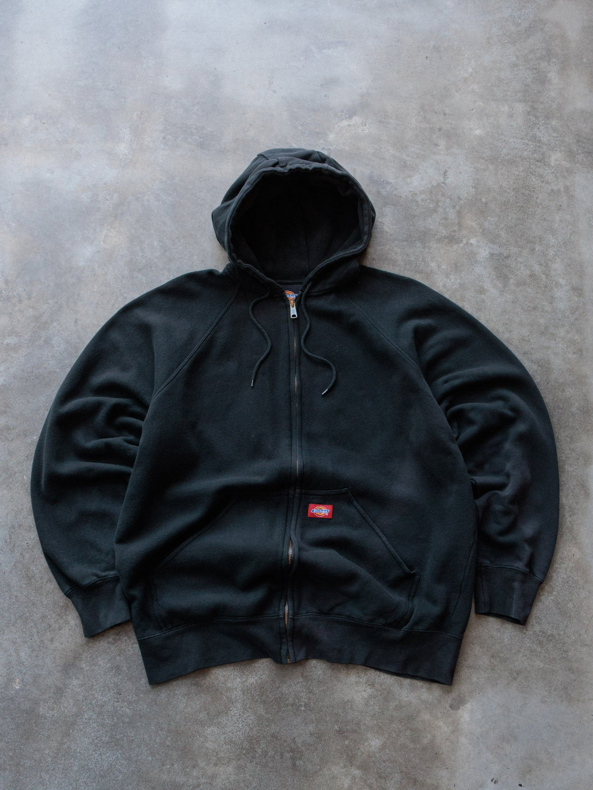Vintage Black Dickies Full Zip Hoodie (L)