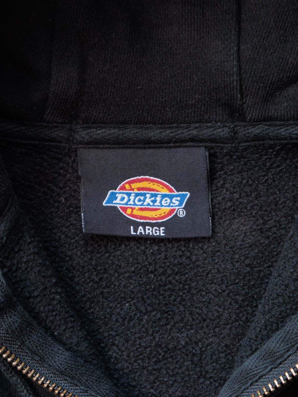 Vintage Black Dickies Full Zip Hoodie (L)