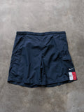 Vintage 00s Navy Nike Cargo Swim Shorts (M)