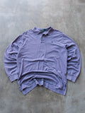 Vintage 90s Purple Polo Ralph Lauren Long Sleeve Polo Shirt (XL)