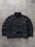 Vintage Black Polo Ralph Lauren Hooded Jacket (2XL)