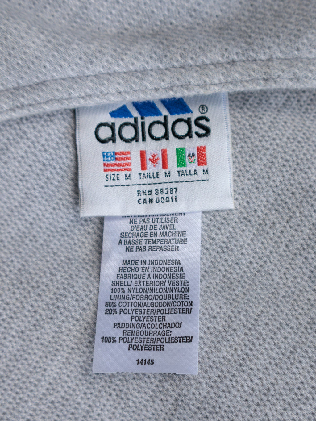 Vintage 00s Red & Grey Adidas Reversible Puffer Jacket (M)