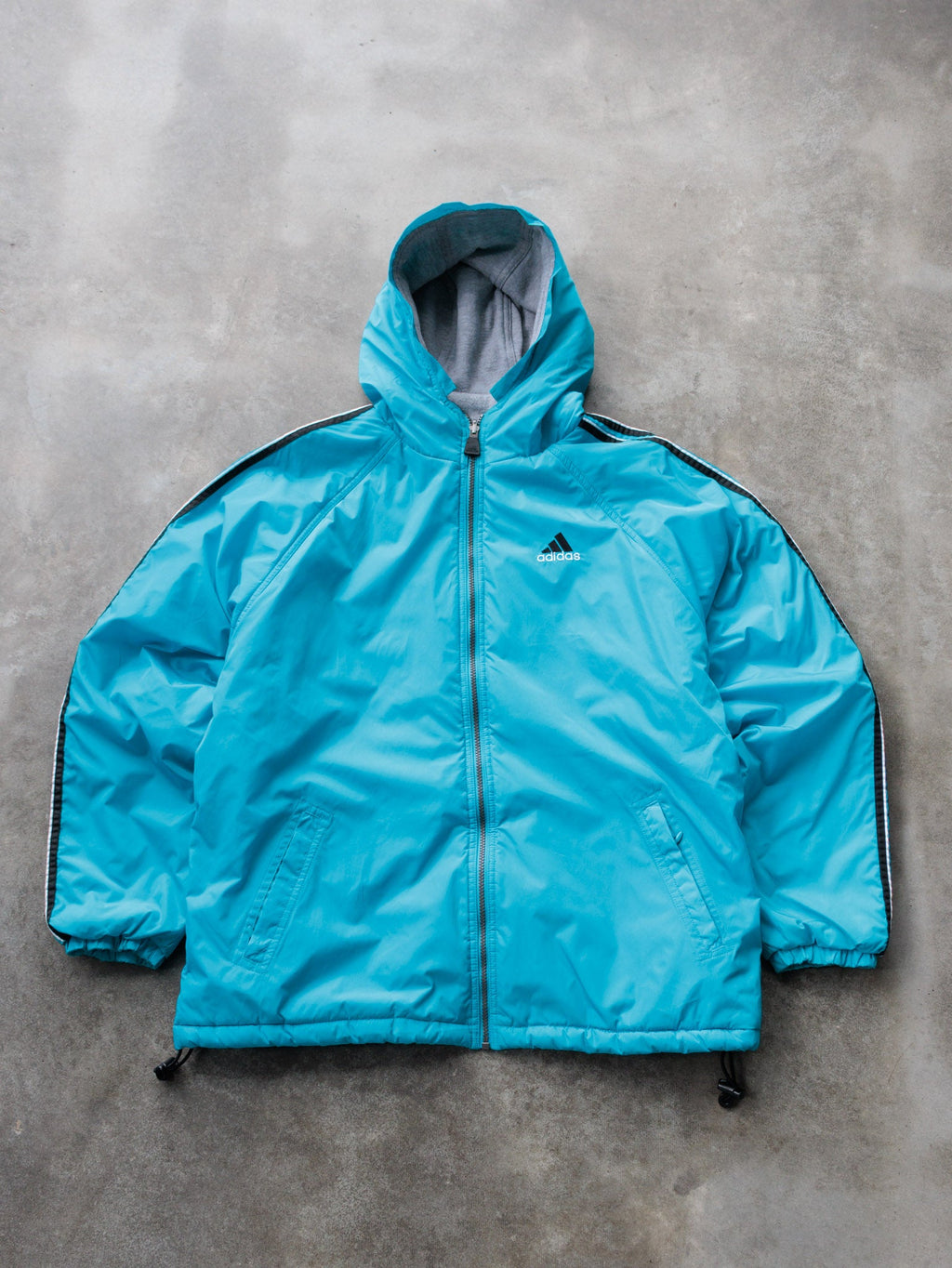 Vintage 00s Blue Adidas Reversible Puffer Jacket (M)
