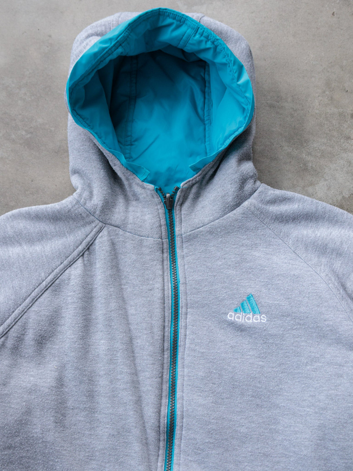 Vintage 00s Blue Adidas Reversible Puffer Jacket (M)