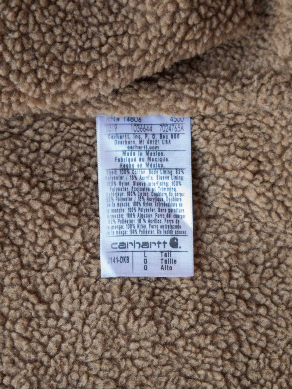 Carhartt J141 DKB 'Dark Brown' Sierra Jacket (L)