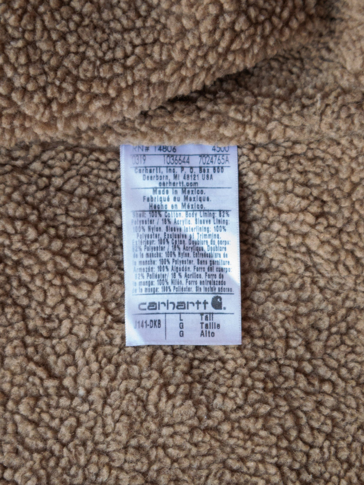Carhartt J141 DKB 'Dark Brown' Sierra Jacket (L)