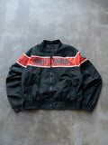 Vintage 90s Black Harley-Davidson Racing Jacket (XL)