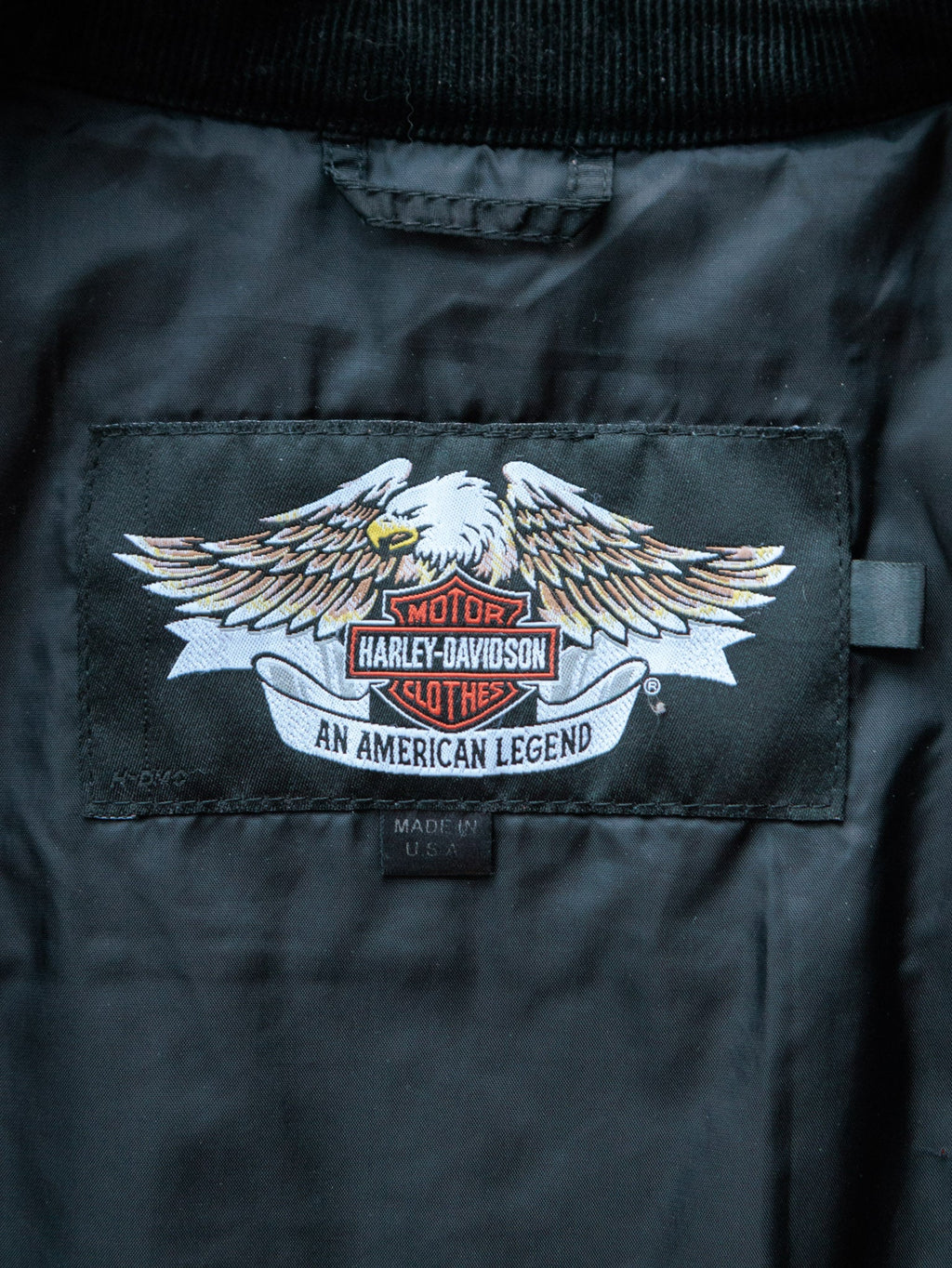 Vintage 90s Black Harley-Davidson Racing Jacket (XL)