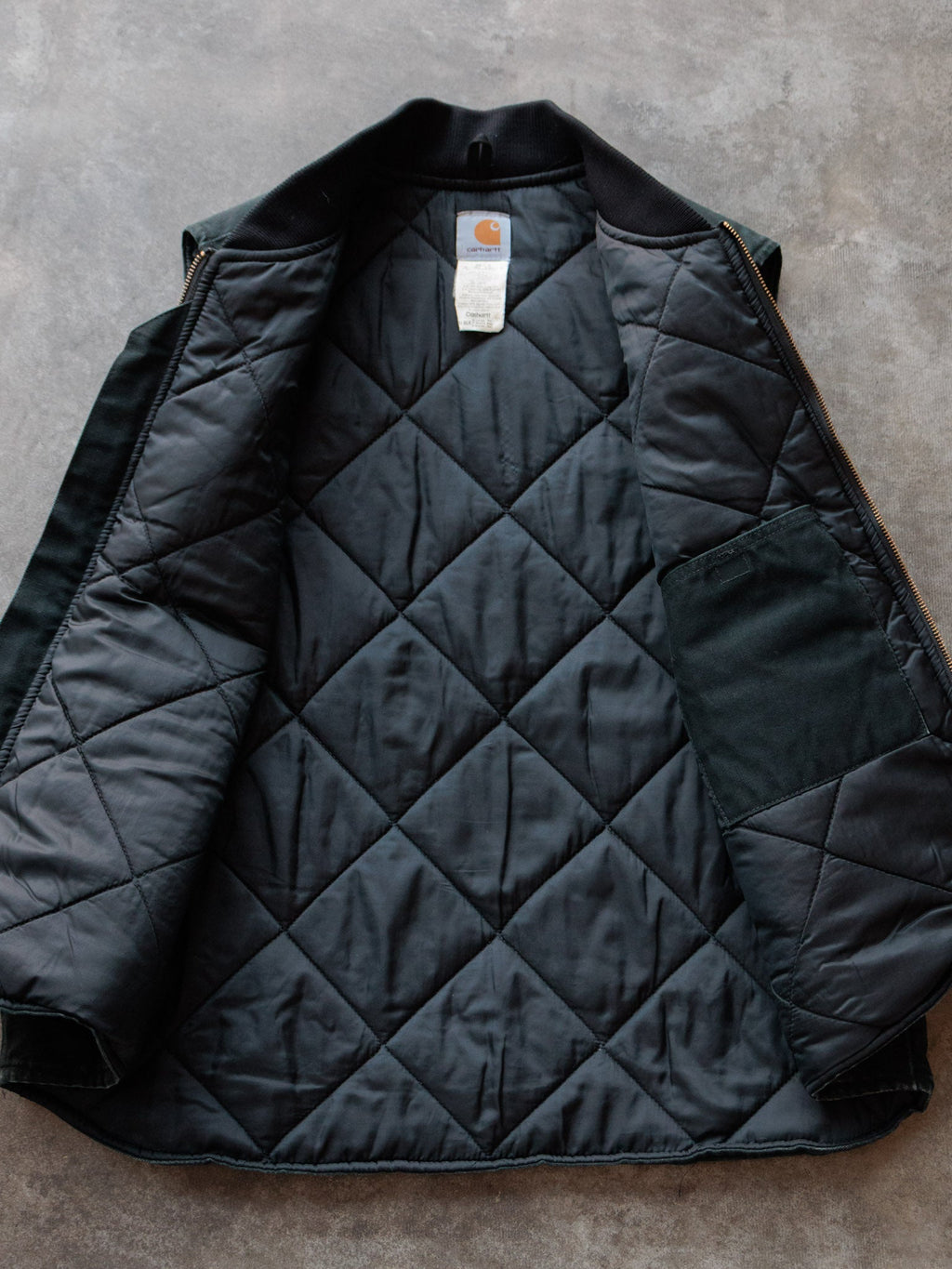 Vintage Black Carhartt Duck Vest (XL)